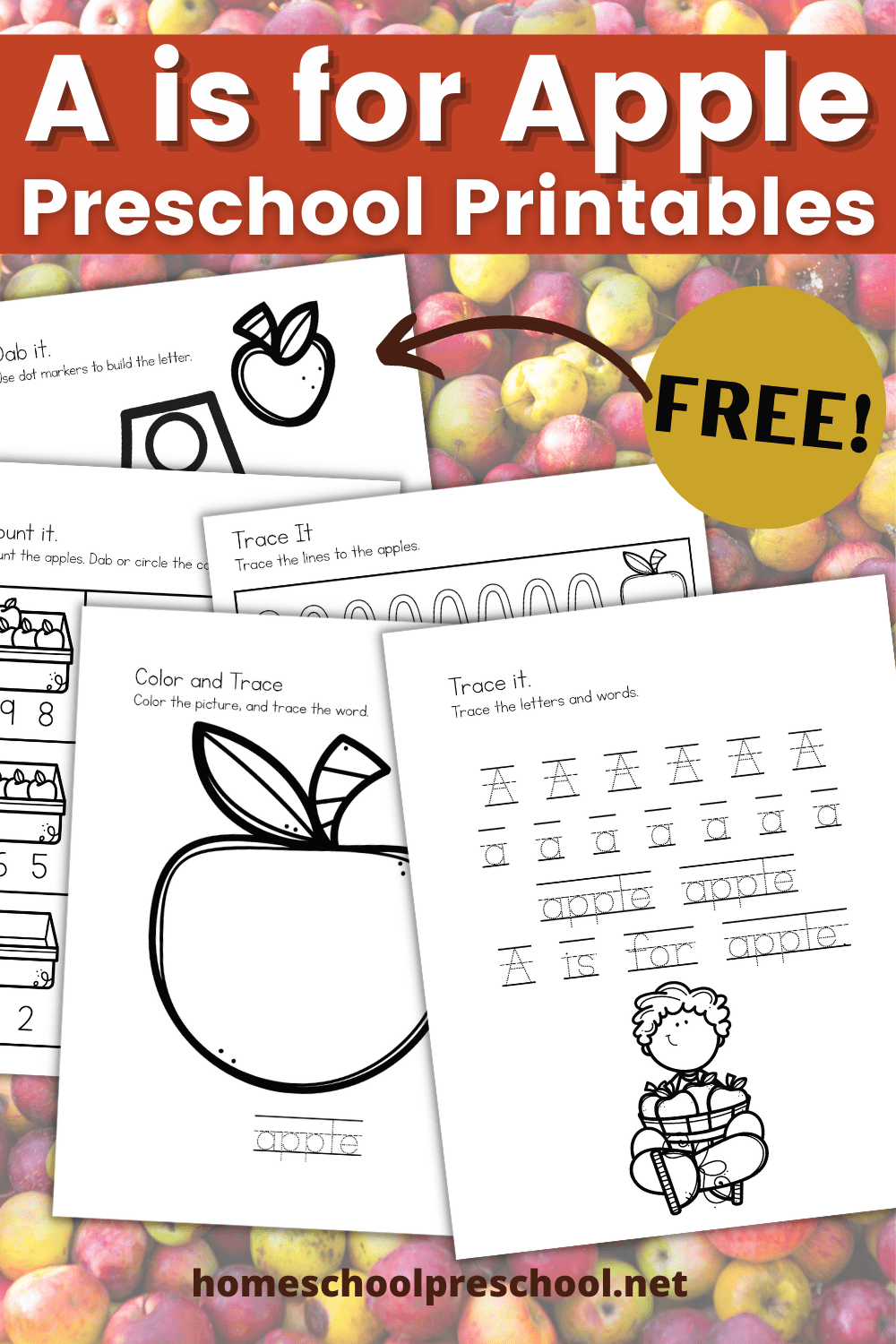 A is for Apple Worksheets