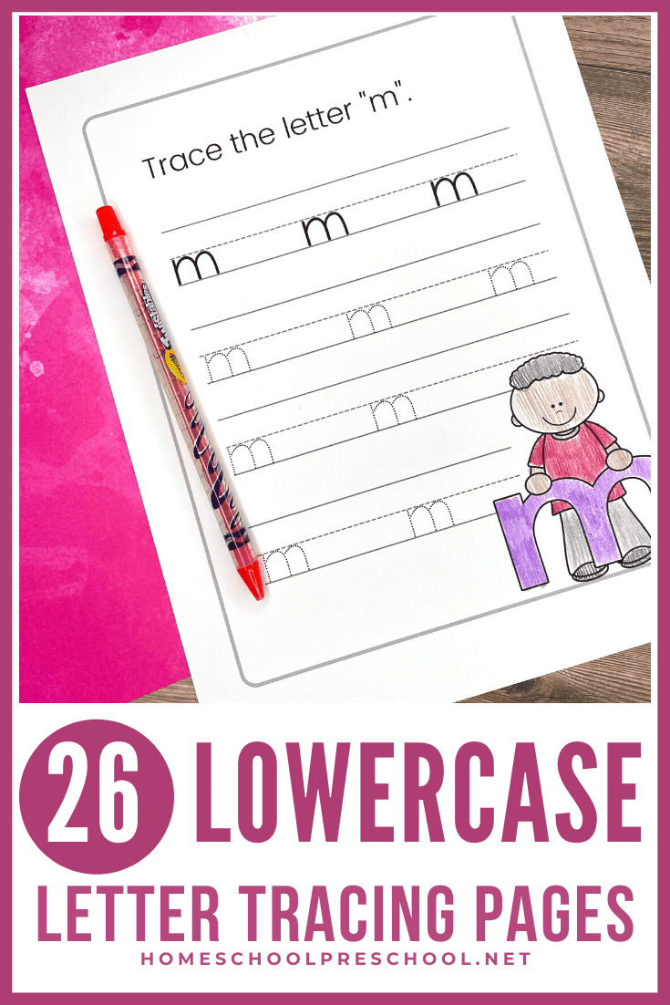Lowercase Letter Tracing Worksheets