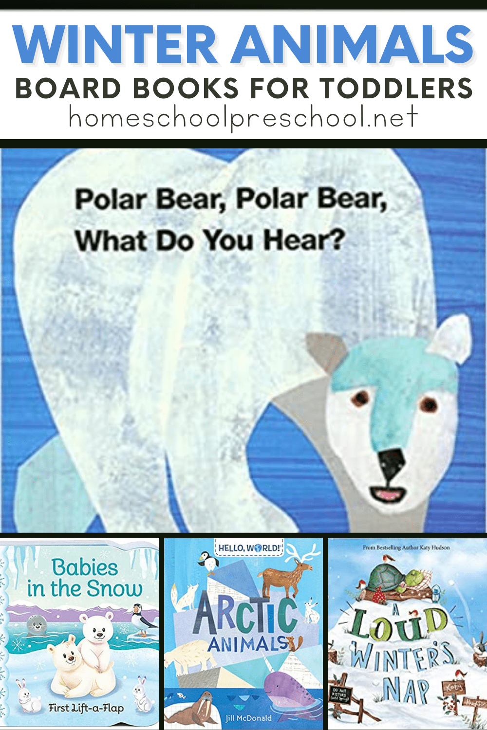 Winter Animals Books for Toddlers Story - Homeschool Preschool