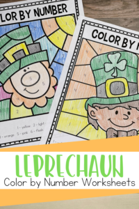 Leprechaun Color by Number
