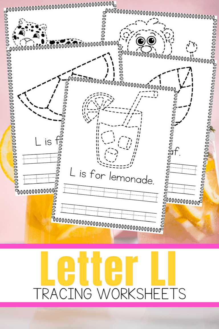 Letter L Tracing Worksheets