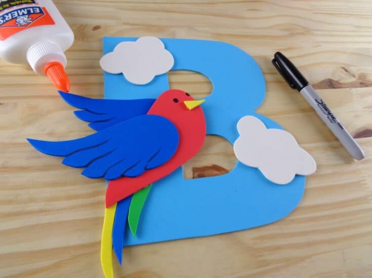 B-is-for-Bird-Letter-Craft-735x551 Letter B Crafts for Preschoolers