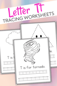 Letter T Tracing Worksheets