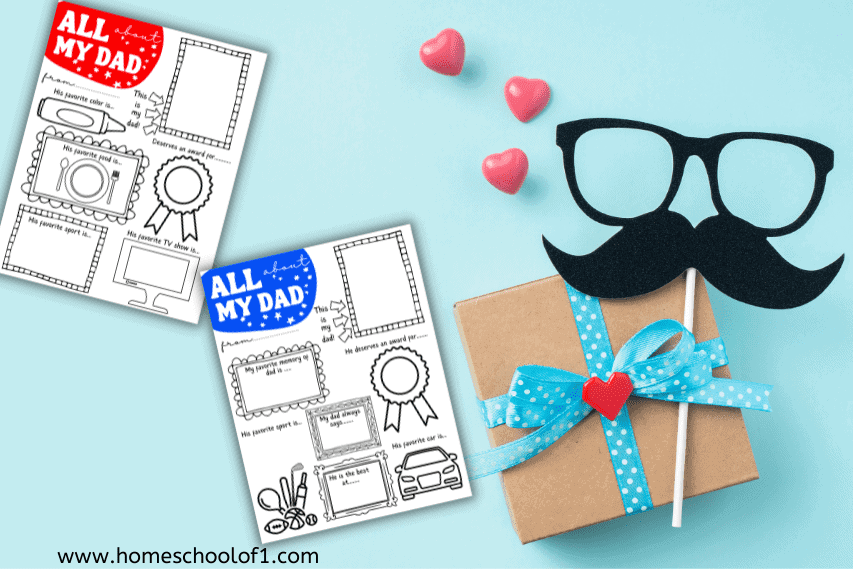 Fathers Day Free Printables for Preschoolers