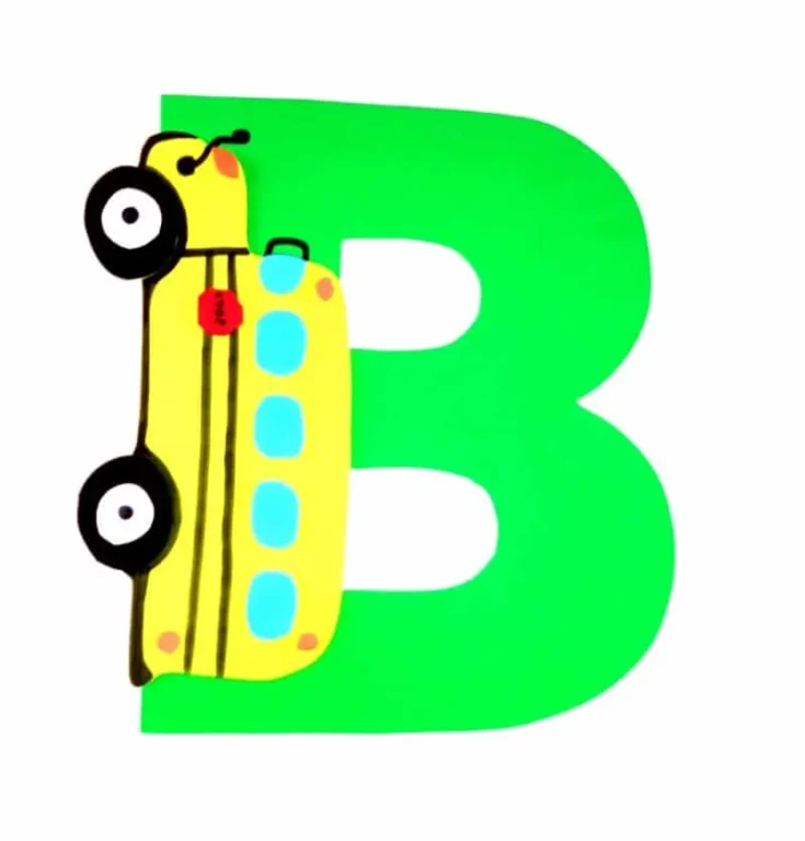 b-is-for-bus-735x768 Letter B Crafts for Preschoolers