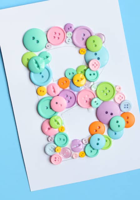 b-is-for-button-craft Letter B Crafts for Preschoolers