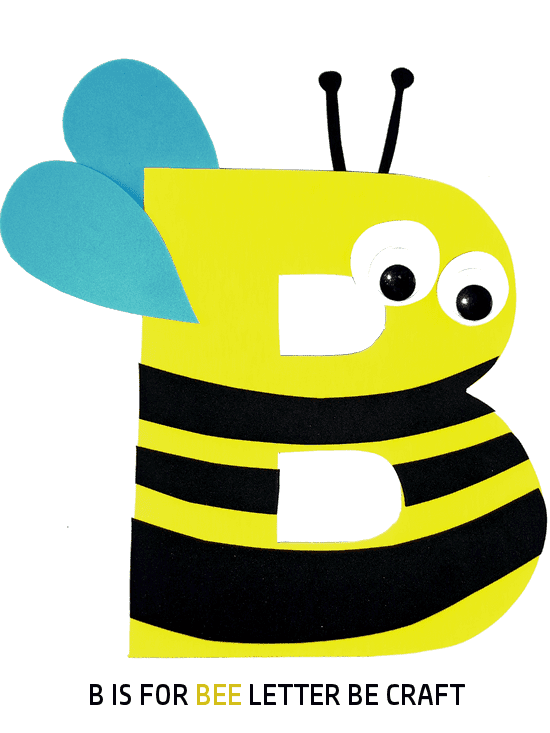 bee-letter-b-craft Letter B Crafts for Preschoolers