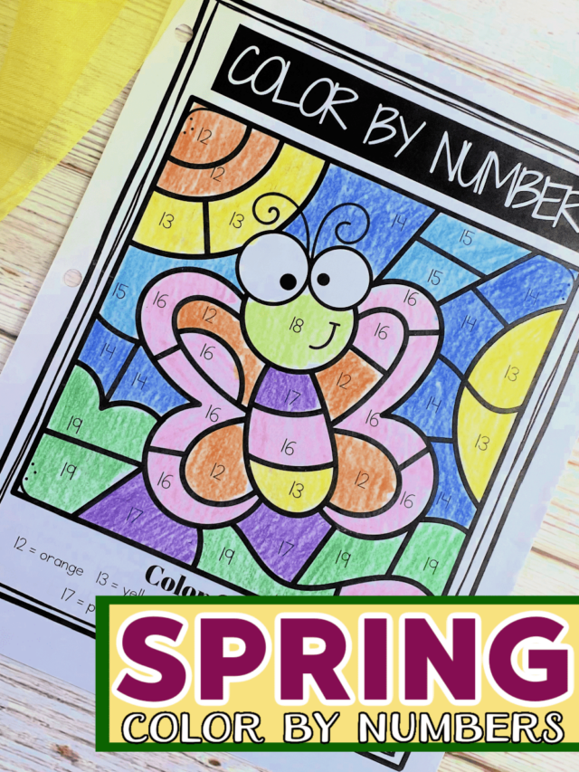 Spring Color By Number Printables Story