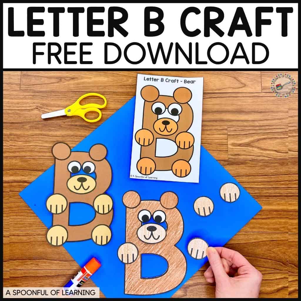 letter-b-craft-free Letter B Crafts for Preschoolers