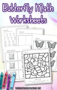 Butterfly Math Worksheets