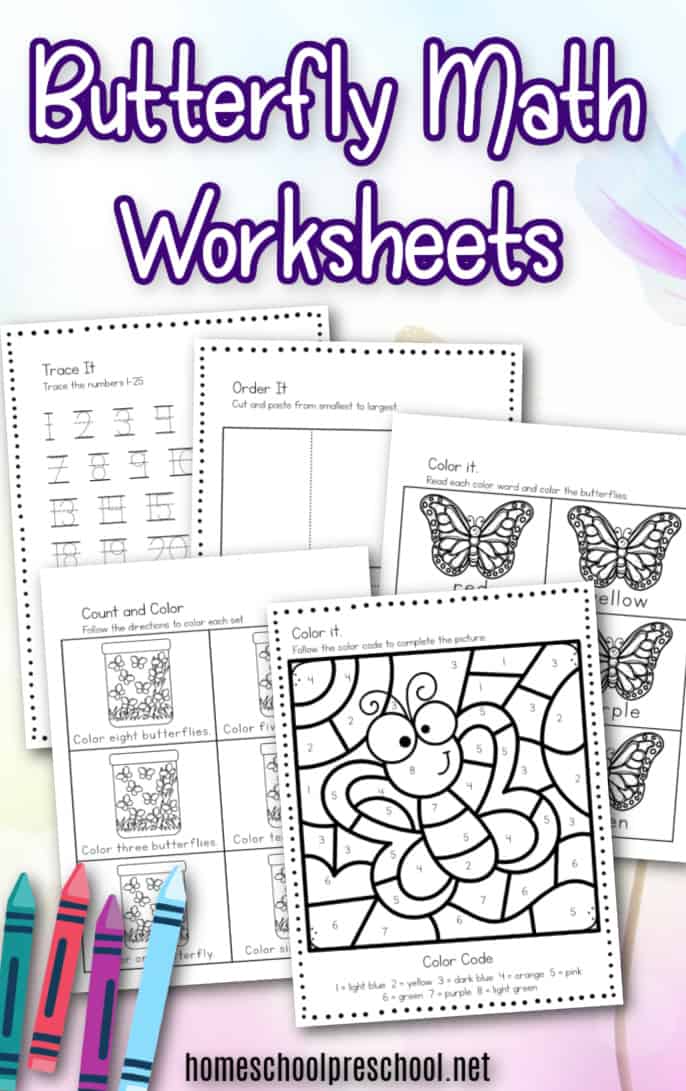 butterfly-math-worksheets Butterfly Math Worksheets