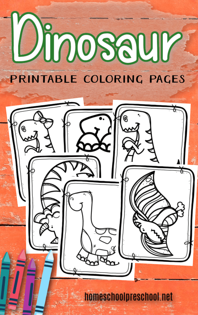 coloring-pages-for-preschoolers Dinosaur Coloring Pages