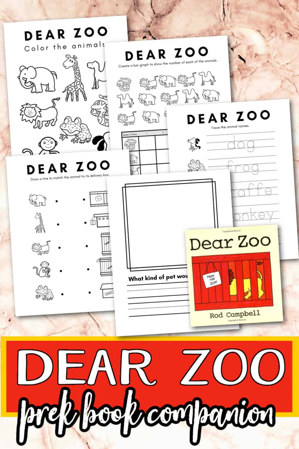 Dear Zoo Printable Activities for Preschoolers