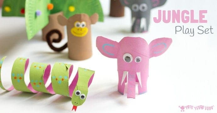 toilet-paper-roll-crafts-jungle-scene-play-set-600-x-315 Toilet Paper Roll Zoo Animals