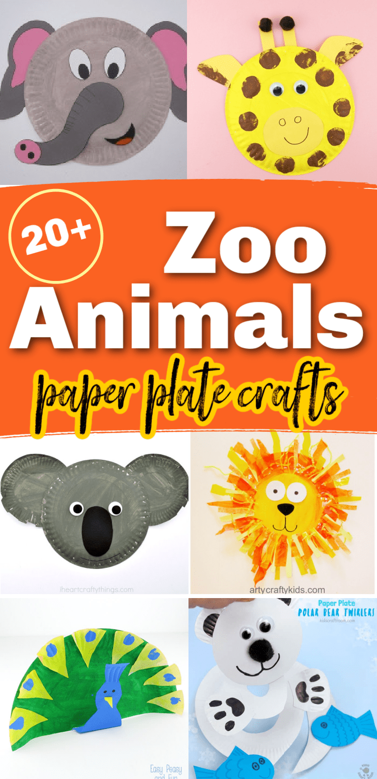 Zoo Animal Paper Plate Crafts for Kids