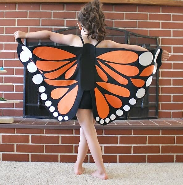 back-of-wings 21 Monarch Butterfly Crafts for Preschoolers