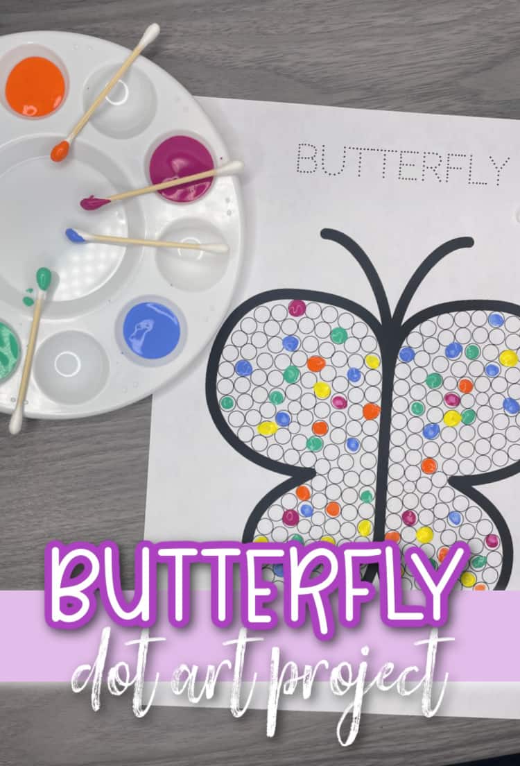 butterfly-dot-art-for-kids Butterfly Dot Art Printable