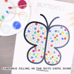 Butterfly Dot Art Printable - Homeschool Preschool