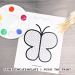Butterfly Dot Art Printable - Homeschool Preschool