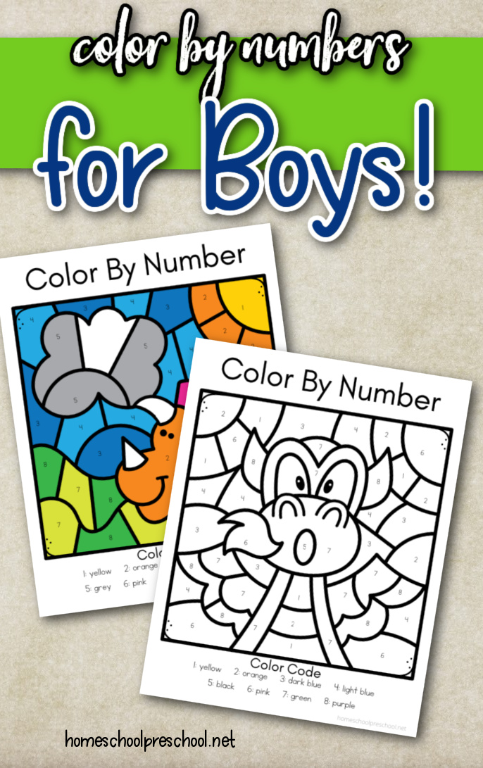 color-by-number-for-boys Color by Number for Boys