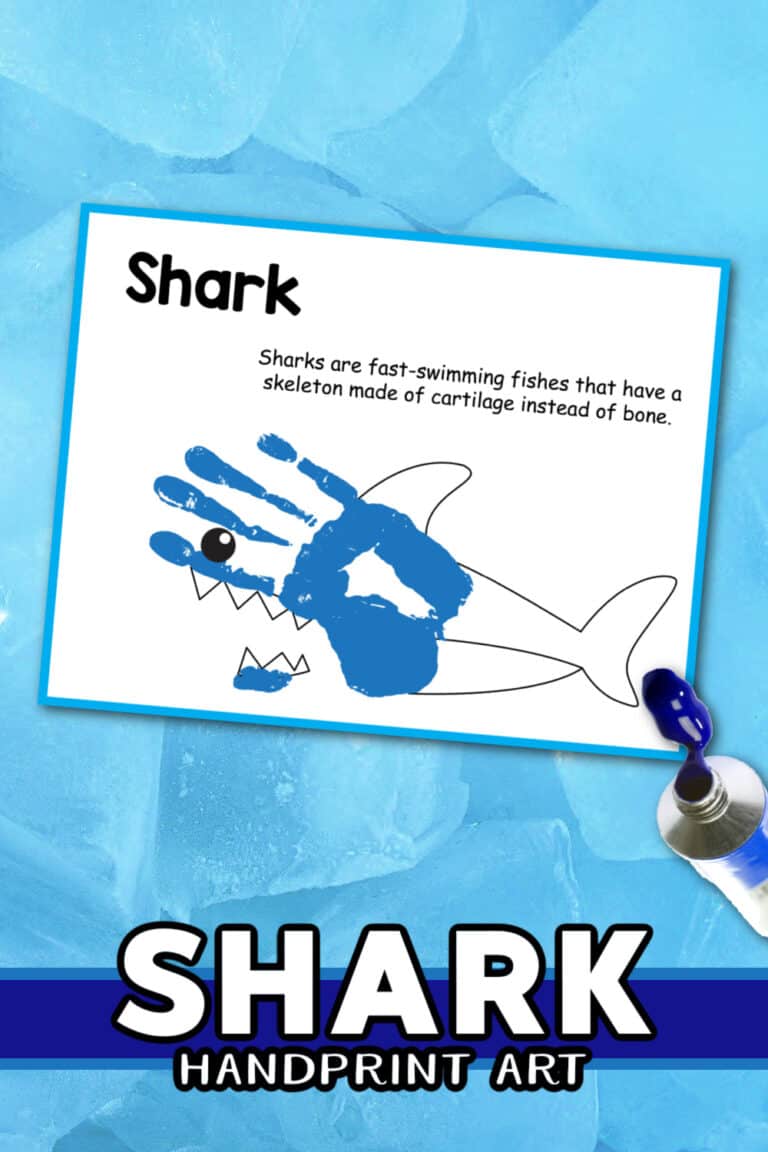 Shark Handprint Art