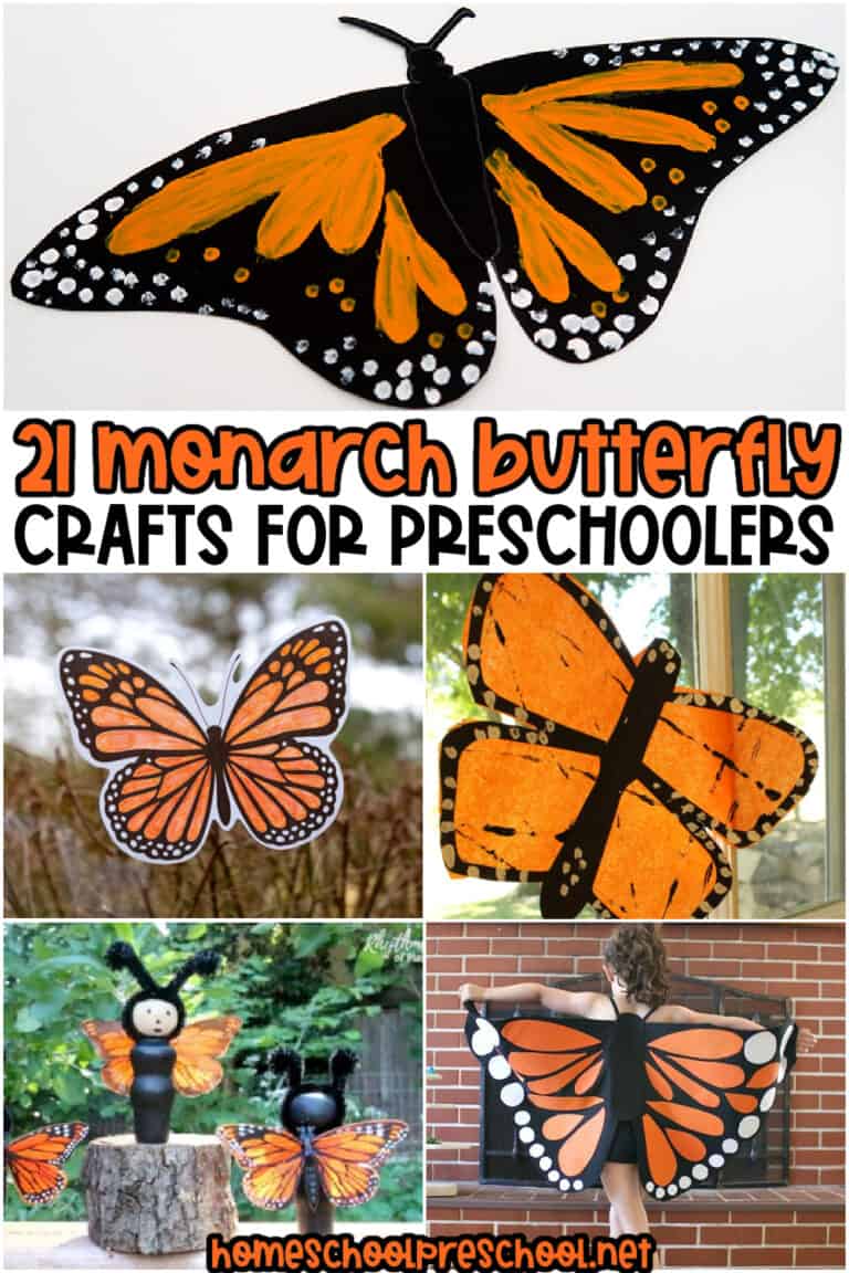 21 Monarch Butterfly Crafts for Preschoolers