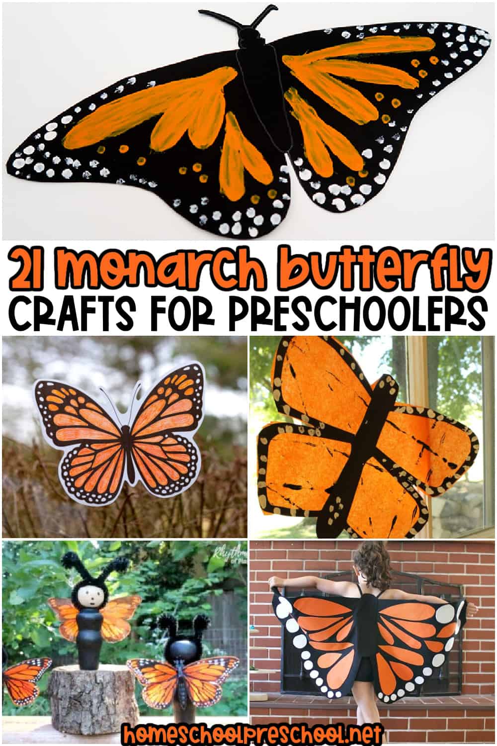 monarch-butterfly-crafts-for-preschoolers-short-pin 21 Monarch Butterfly Crafts for Preschoolers
