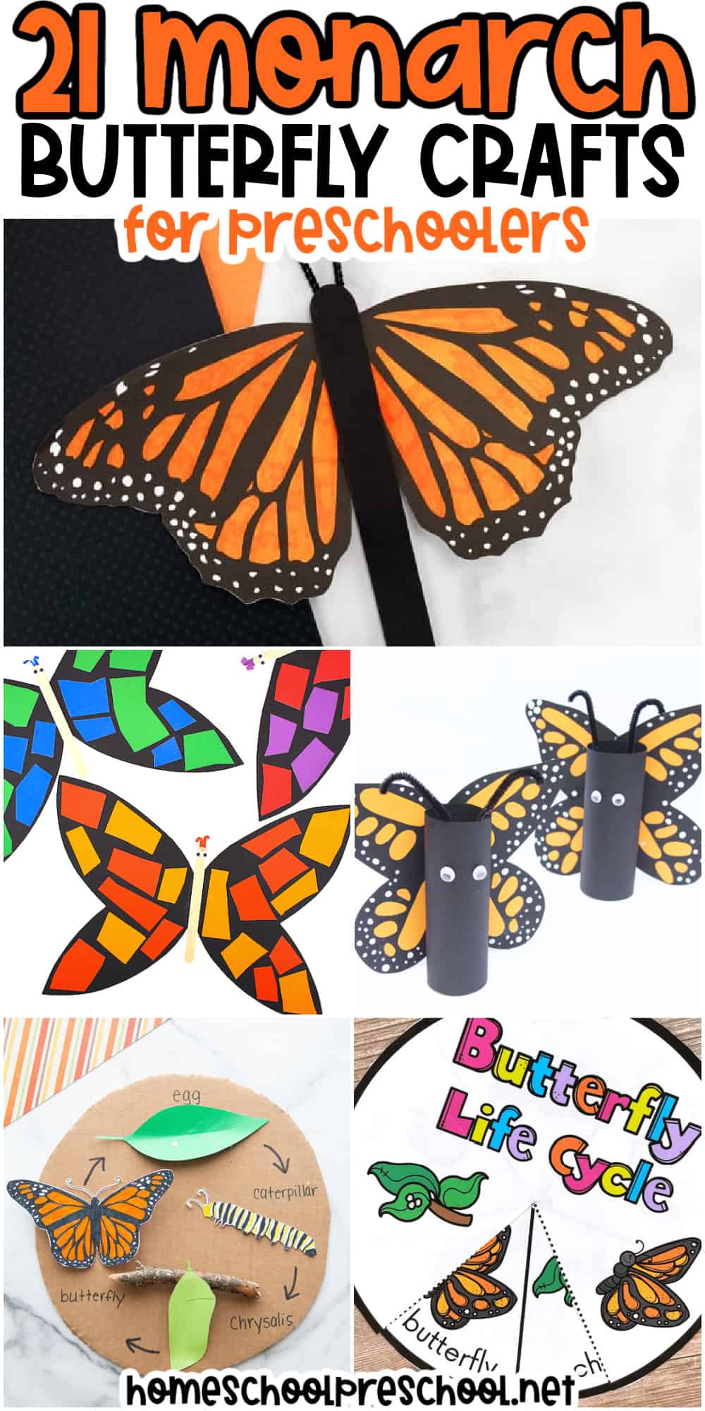 monarch-butterfly-crafts-long-pin 21 Monarch Butterfly Crafts for Preschoolers
