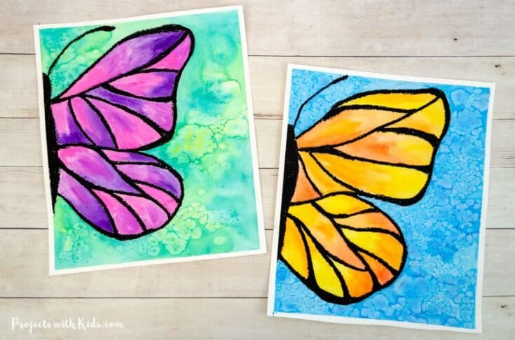 watercolor-butterfly-feature-735x486 21 Monarch Butterfly Crafts for Preschoolers