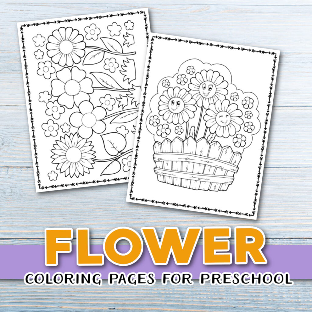 flowers-color-sheets-1024x1024 Printable Flower Coloring Pages