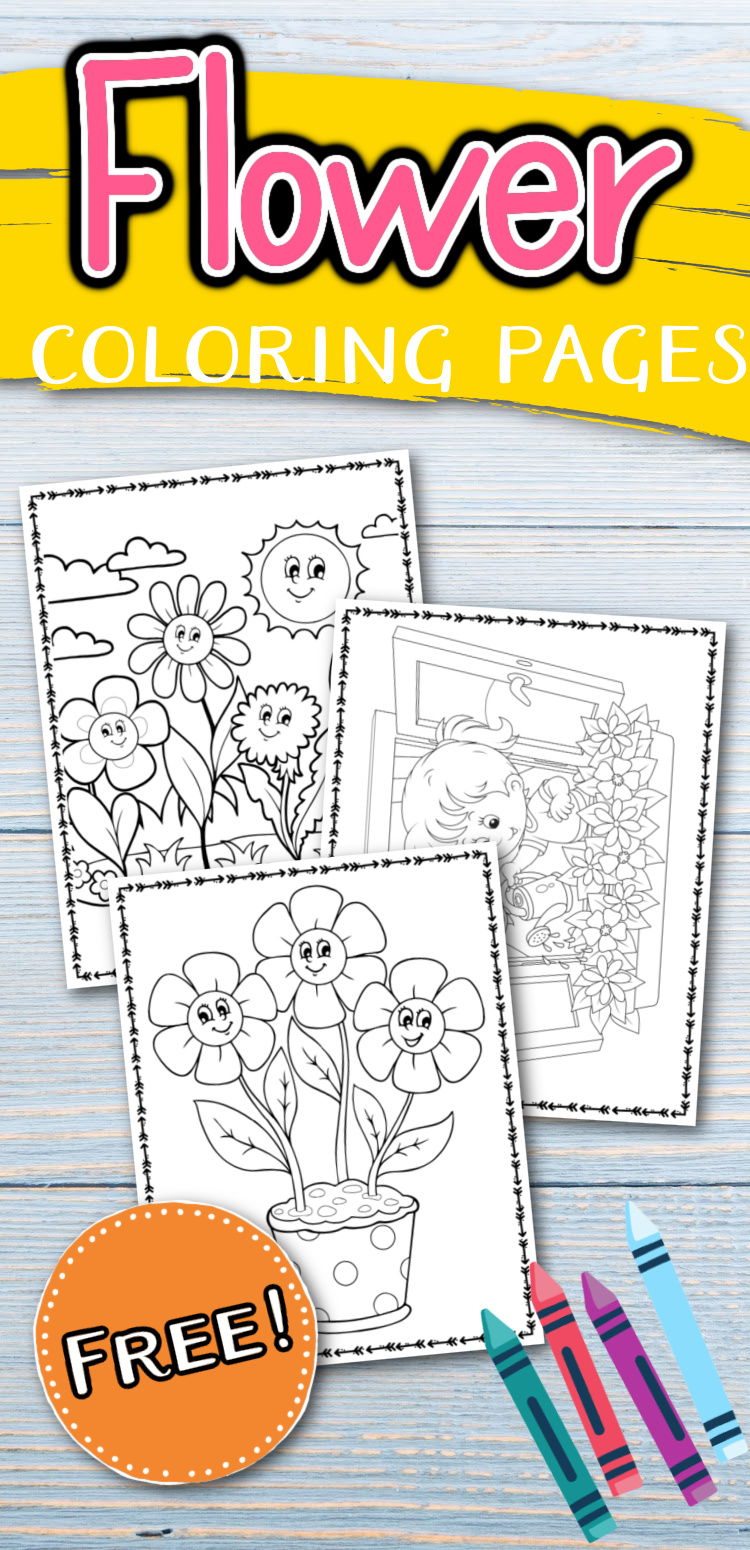 flowers-coloring-pages-for-preschoolers Printable Flower Coloring Pages