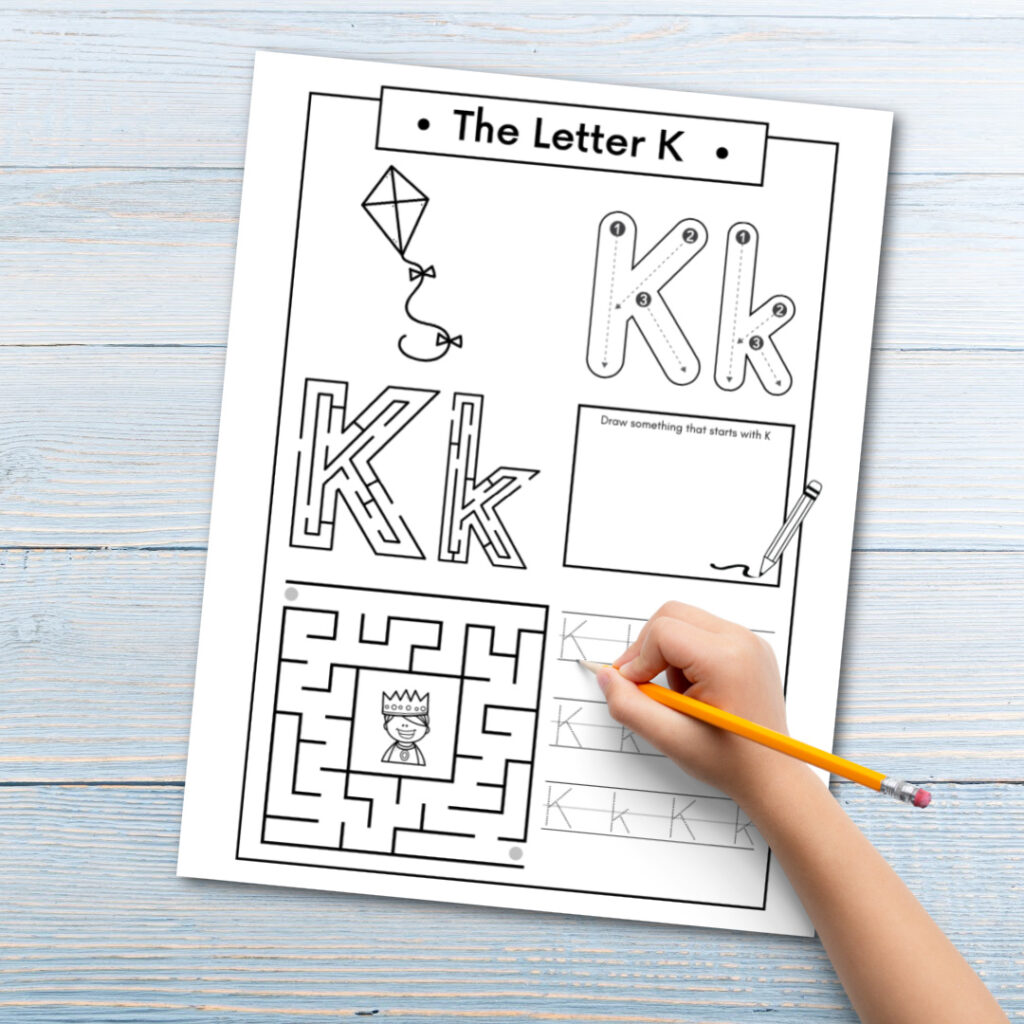 letter-k-printable-worksheets-1024x1024 Letter K Preschool Worksheets