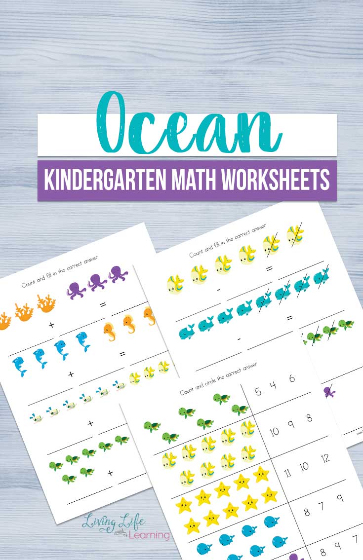 ocean-kindergarten-math-worksheets Ocean Themed Math Activities