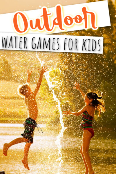 A blog cover with two kids playing with water outside