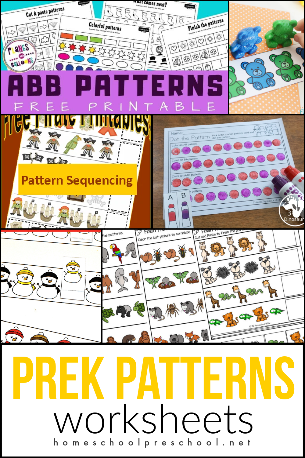 Preschool Pattern Worksheets