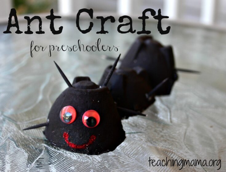 Ant-Craft-735x561 Picnic Crafts for Preschoolers