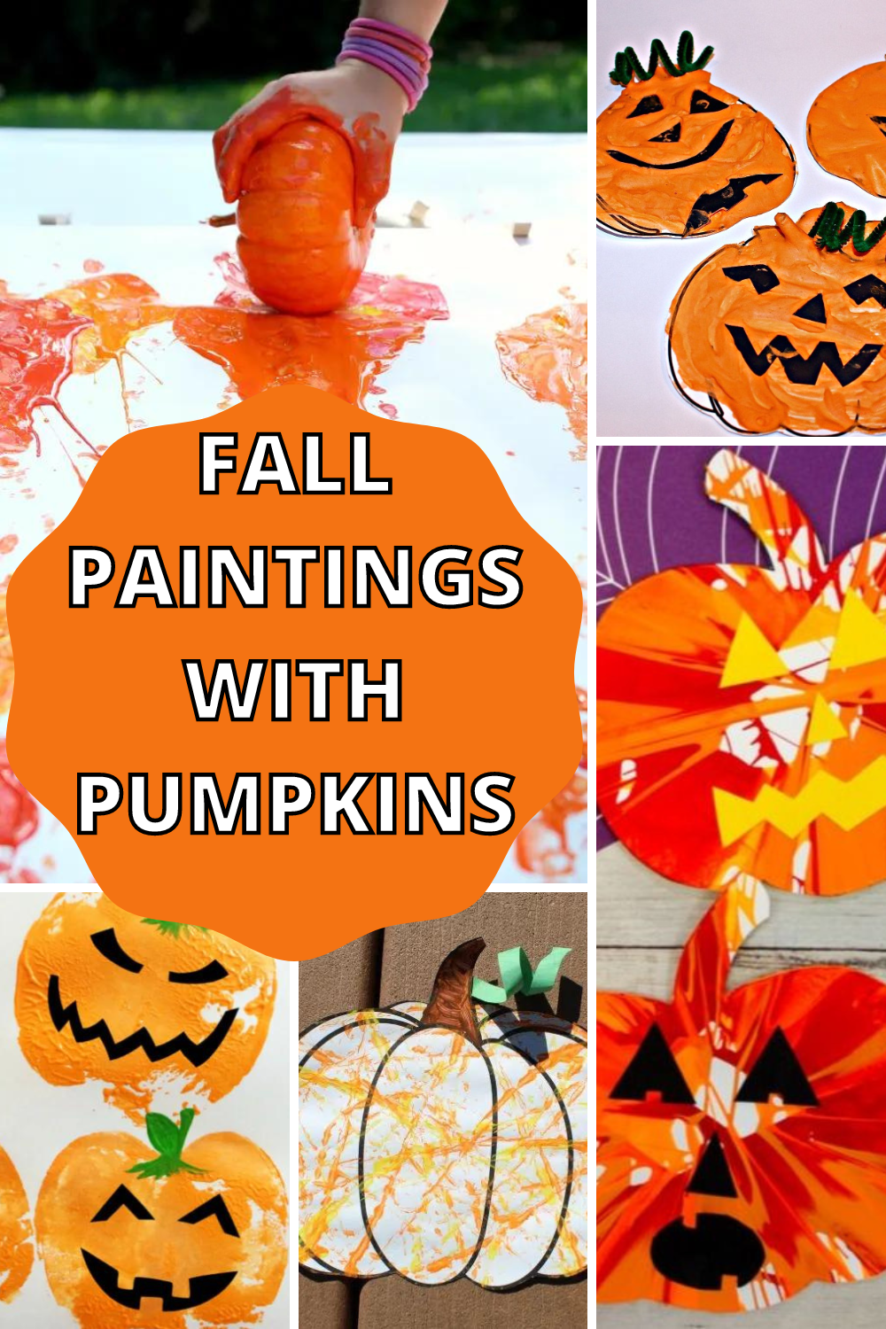 Fall Paintings with Pumpkins
