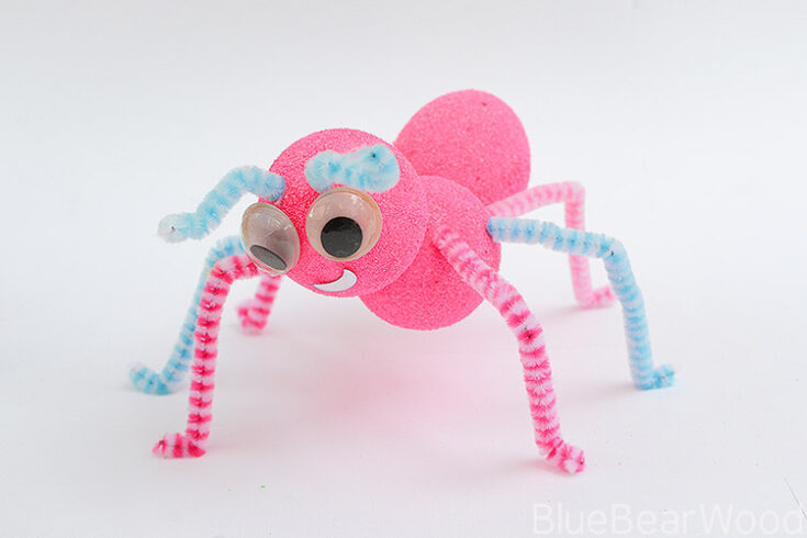 Fluorescent-Pink-Ant-Craft-1-1-735x490 Picnic Crafts for Preschoolers