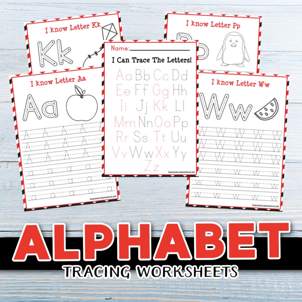 printable worksheet alphabet tracing