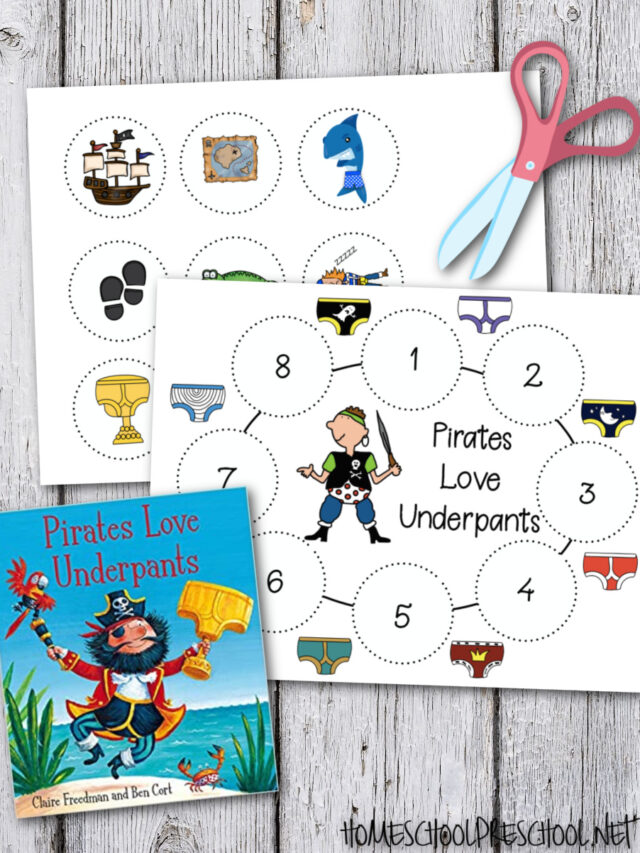 Pirates Love Underpants Story Sequencing Story - Homeschool Preschool