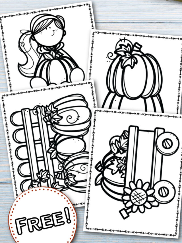 Pumpkin Coloring Pages for Preschool Story