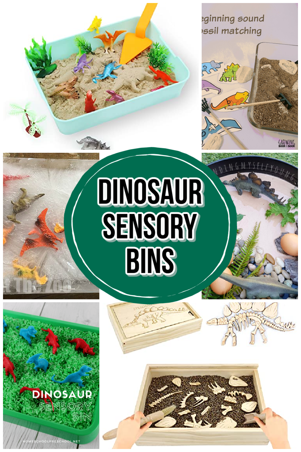 dinosaur-sensory-activities-for-preschoolers Dinosaur Sensory Bins