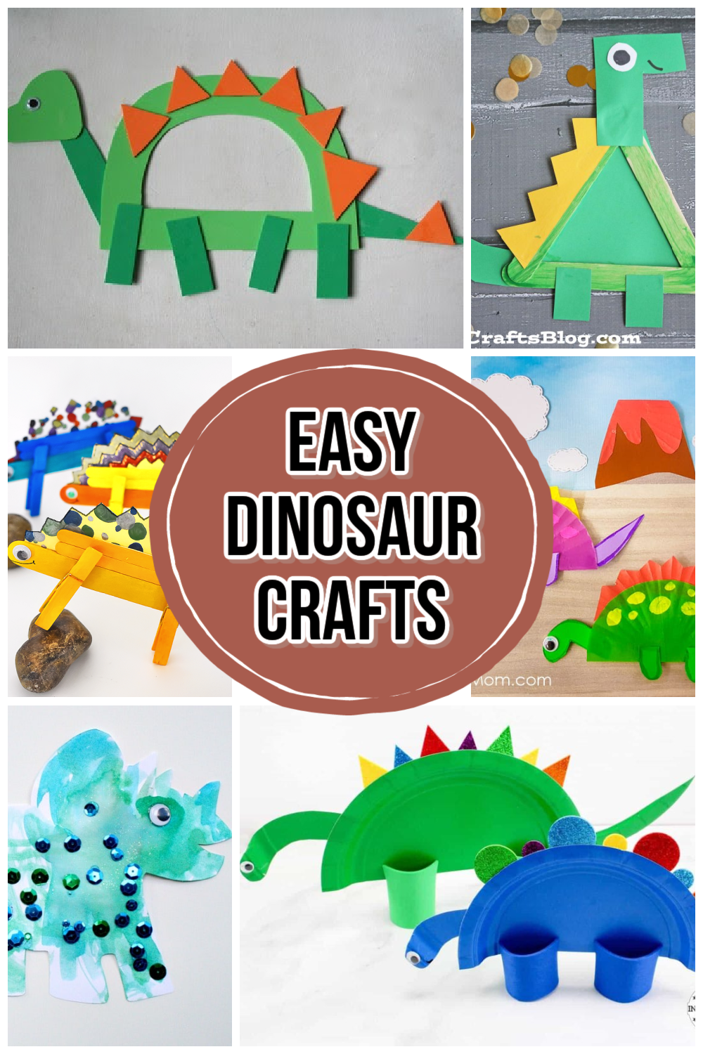 Easy Dinosaur Crafts for Preschoolers