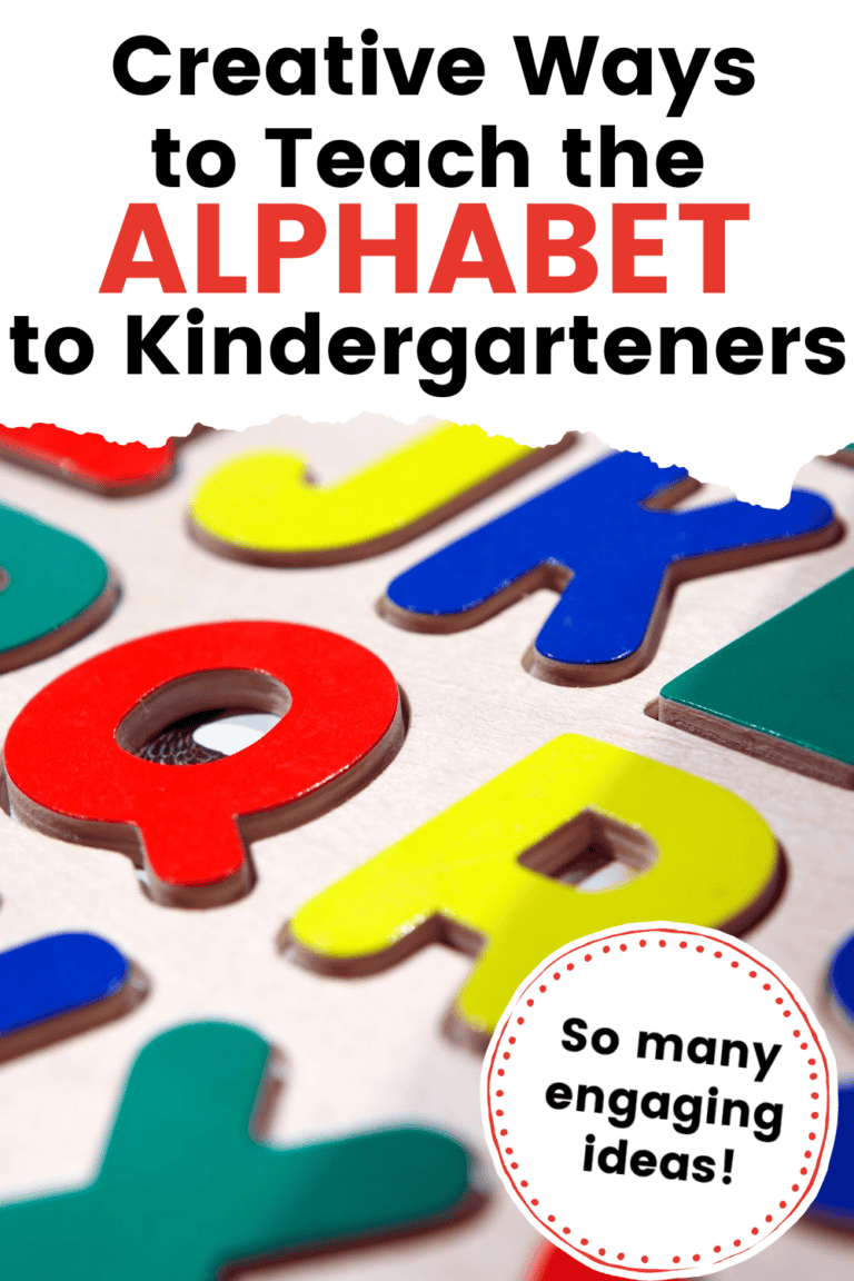 How to Teach the Alphabet to Kindergarten