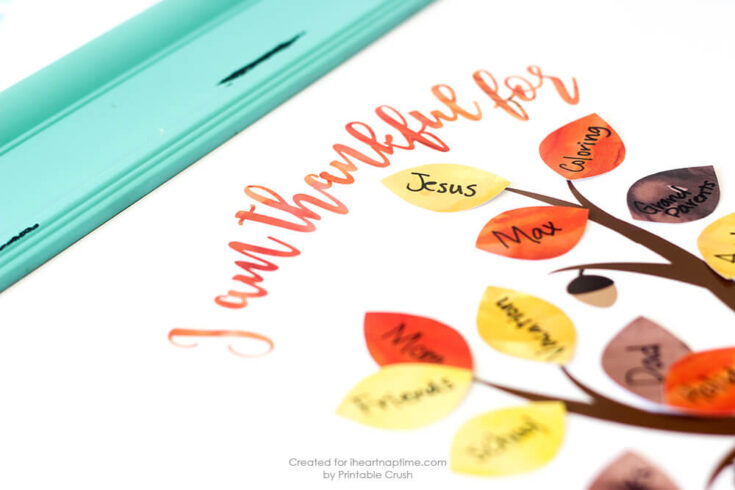FREE-Thanksgiving-Thankful-Tree-Printable-735x490 Thankful Crafts for Preschoolers