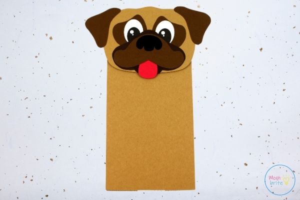 Pug-Dog-Paper-Bag-Puppet-Craft Dog Crafts