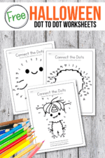 Free Halloween Dot to Dot Printables for Kids