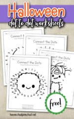 Free Halloween Dot to Dot Printables for Kids