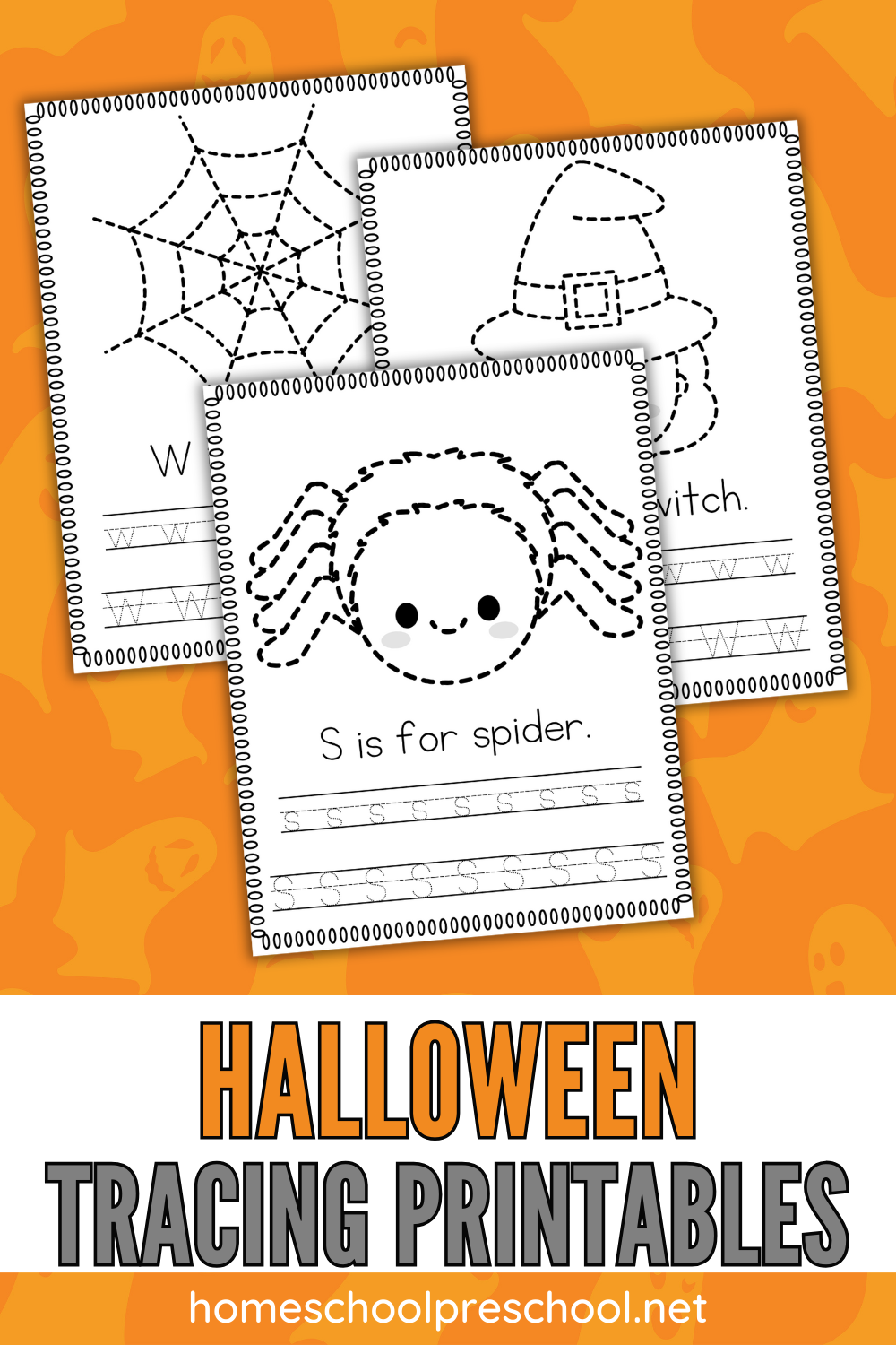 halloween-handwriting-practice-pages Halloween Tracing Worksheets