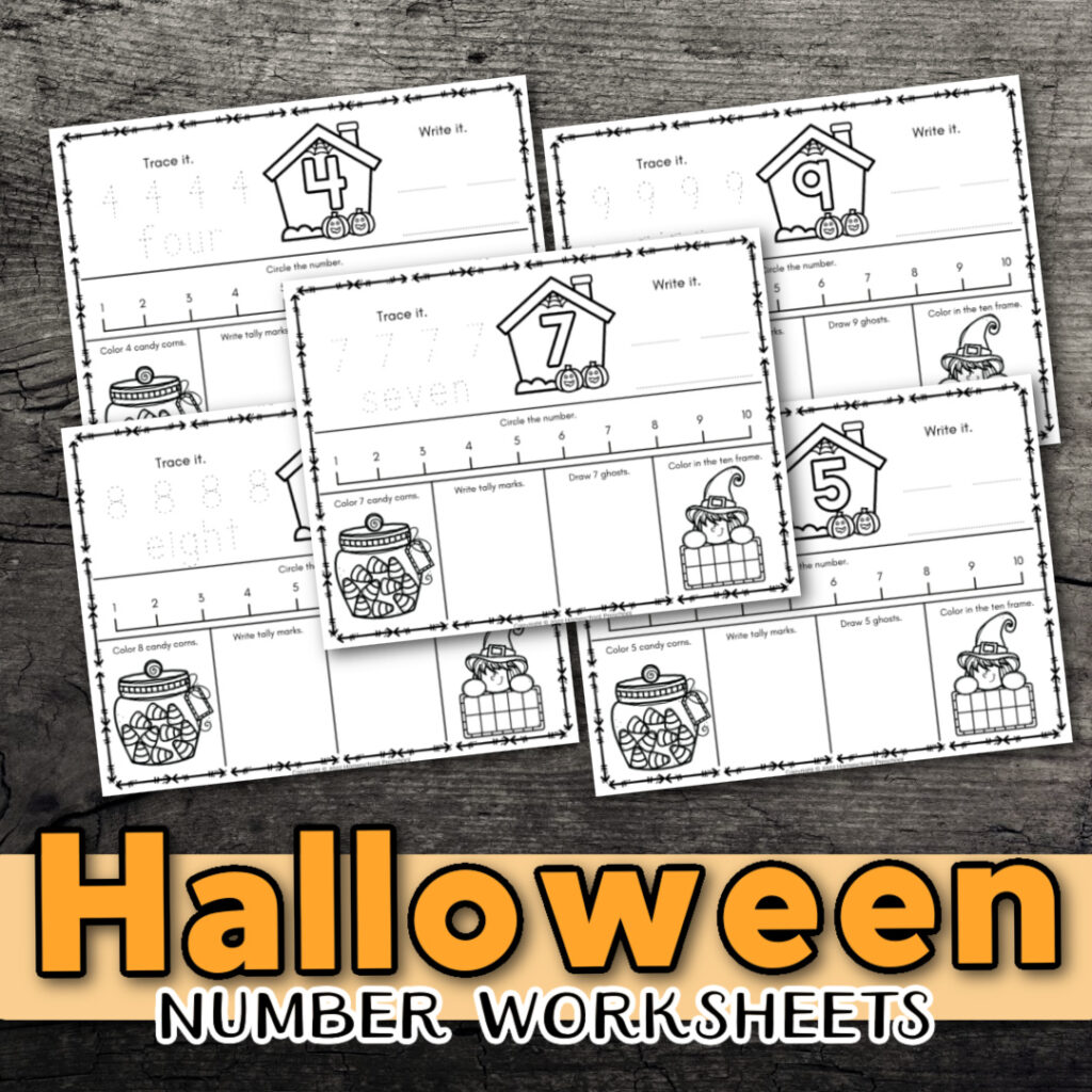 halloween-number-printables-1024x1024 Halloween Number Worksheets